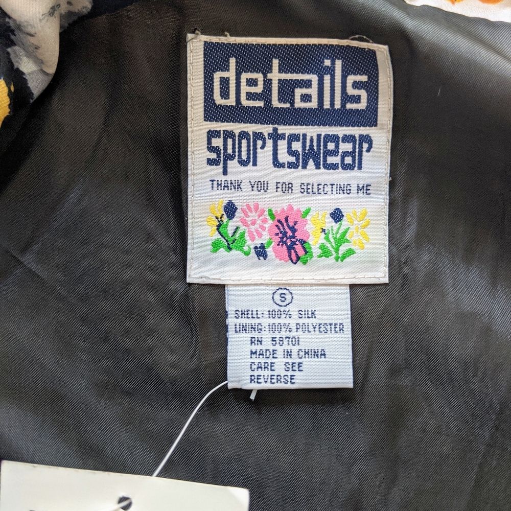 Vintage 90s Silk Horse Pattern Jacket - Picture 4 of 6